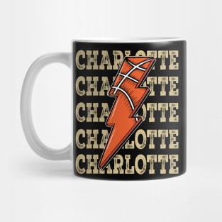 Funny Sports Charlotte Proud Name Basketball Classic Mug